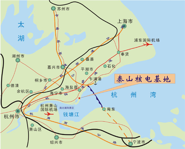 秦山核电站所在地将建中国核电城