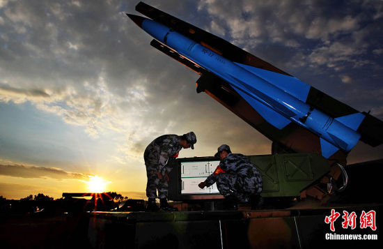 资料图:解放军红旗-12地空导弹部队